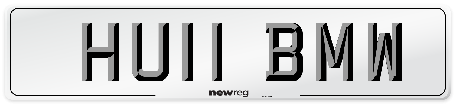 HU11 BMW Number Plate from New Reg